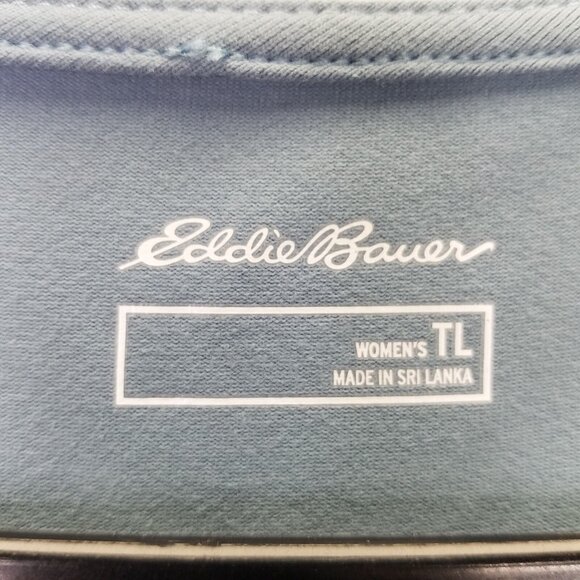 Eddie Bauer Dress Womens L Aster Sleeveless Empire Waist Blue UPF 50+ Travel NEW - Picture 9 of 16